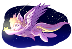 Size: 1000x679 | Tagged: safe, artist:cabbage-arts, oc, oc only, pegasus, pony, female, partial background, pegasus oc, simple background, solo, stars, transparent background