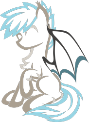 Size: 3000x4096 | Tagged: safe, artist:up1ter, oc, oc only, oc:white phosphor, bat pony, pony, simple background, solo, transparent background