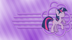 Size: 2732x1536 | Tagged: safe, artist:jeosadn, artist:piranhaplant1, edit, twilight sparkle, pony, unicorn, g4, cute, eyes closed, female, happy, rearing, twiabetes, unicorn twilight, vector, wallpaper, wallpaper edit