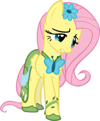 Size: 2230x2689 | Tagged: safe, artist:jeosadn, fluttershy, pegasus, pony, g4, clothes, dress, female, gala dress, high res, simple background, solo, transparent background, vector