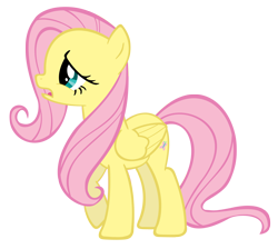 Size: 1620x1449 | Tagged: safe, artist:rayne-feather, fluttershy, pegasus, pony, g4, party of one, season 1, female, simple background, solo, transparent background, vector