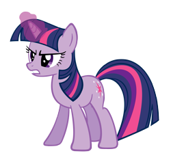 Size: 1837x1739 | Tagged: safe, artist:rayne-feather, twilight sparkle, pony, unicorn, g4, season 2, secret of my excess, female, simple background, solo, transparent background, unicorn twilight, vector