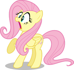 Size: 2517x2383 | Tagged: safe, artist:drewdini, fluttershy, pegasus, pony, g4, the last roundup, female, high res, open mouth, raised hoof, simple background, solo, transparent background, vector