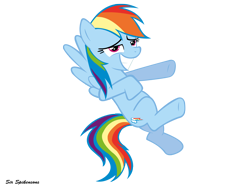 Size: 1600x1200 | Tagged: safe, artist:sirspikensons, rainbow dash, pegasus, pony, g4, season 2, the mysterious mare do well, female, mare, simple background, solo, transparent background, vector