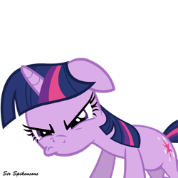 Size: 2449x2449 | Tagged: safe, artist:sirspikensons, twilight sparkle, pony, unicorn, g4, female, floppy ears, high res, simple background, solo, transparent background, unicorn twilight, vector
