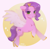 Size: 1904x1880 | Tagged: safe, artist:anku, pipp petals, pegasus, pony, g5, my little pony: a new generation, adorapipp, circle background, cute, female, mare, open mouth, slender, solo, spread wings, thin, wings