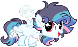 Size: 1350x825 | Tagged: safe, artist:cheekycheesefan101, oc, oc:cloudy moonlight, pegasus, pony, base used, female, filly, foal, offspring, parent:rainbow dash, parent:soarin', parents:soarindash, simple background, solo, transparent background