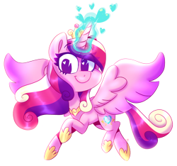 Size: 1166x1091 | Tagged: safe, artist:awoomarblesoda, princess cadance, alicorn, pony, g4, eyelashes, female, heart eyes, hoof shoes, horn, mare, simple background, smiling, solo, transparent background, wingding eyes, wings