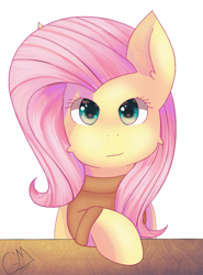 Size: 1634x2204 | Tagged: safe, artist:greenmarta, fluttershy, pegasus, pony, g4, clothes, female, simple background, solo, sweater, sweatershy, white background