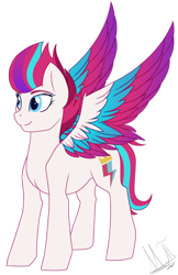 Size: 1726x2663 | Tagged: safe, artist:greenmarta, zipp storm, pegasus, pony, g5, my little pony: a new generation, female, simple background, solo, spread wings, transparent background, wings