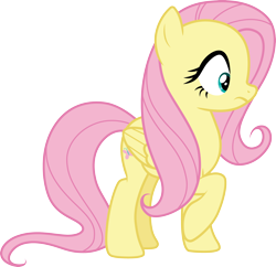 Size: 3100x3000 | Tagged: safe, artist:cloudy glow, fluttershy, pegasus, pony, g4, scare master, season 5, .ai available, female, high res, simple background, solo, transparent background, vector