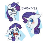 Size: 2784x2664 | Tagged: safe, artist:dimbulb, rarity, pony, unicorn, angry, crying, high res, makeup, running makeup, sharp teeth, teeth