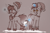 Size: 1767x1159 | Tagged: safe, artist:rexyseven, oc, oc only, oc:pixel shield, oc:rusty gears, earth pony, pony, unicorn, boots, clothes, duo, earth pony oc, female, glasses, glowing, glowing horn, gritted teeth, hat, horn, limited palette, magic, magic aura, male, mare, prank, pure unfiltered evil, scarf, shoes, shovel, shrunken pupils, simple background, smiling, snow, snowflake, socks, stallion, striped socks, telekinesis, unicorn oc, winter hat