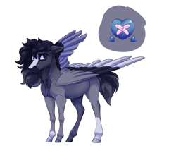 Size: 2300x1900 | Tagged: safe, artist:uunicornicc, oc, oc only, pegasus, pony, solo