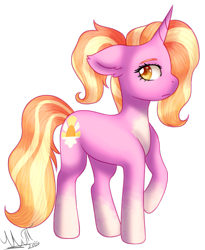 Size: 1839x2244 | Tagged: safe, artist:greenmarta, luster dawn, pony, unicorn, g4, the last problem, female, mare, simple background, solo, transparent background