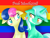 Size: 4328x3298 | Tagged: safe, artist:kimmyartmlp, bon bon, lyra heartstrings, sweetie drops, earth pony, pony, unicorn, g4, blushing, duo, female, grin, lesbian, pride flag, pride month, ship:lyrabon, shipping, smiling