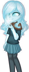 Size: 582x1412 | Tagged: safe, artist:fantarianna, oc, oc only, oc:snowdrop, equestria girls, g4, clothes, equestria girls-ified, female, simple background, skirt, smiling, solo, transparent background