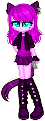 Size: 445x1183 | Tagged: safe, artist:fantarianna, oc, oc only, equestria girls, g4, boots, clothes, ear piercing, female, gun, piercing, shoes, simple background, skirt, transparent background, vest, weapon