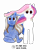 Size: 2954x3687 | Tagged: safe, artist:moon flower, derpibooru exclusive, oc, oc only, oc:moon flower, oc:noble pinions, alicorn, pony, 2022 community collab, derpibooru community collaboration, 2022, alicorn oc, blue coat, colored pencil drawing, duo, ethereal mane, female, folded wings, gray mane, herm, high res, hooves, horn, intersex, logo, looking at you, pencil drawing, signature, simple background, sitting, smiling, standing, traditional art, transparent background, white coat, wings