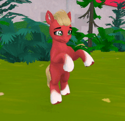 Size: 323x312 | Tagged: safe, sprout cloverleaf, earth pony, pony, g5, 3d, animated, dab, loop, male, second life, solo, stallion