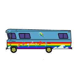 Size: 1000x1000 | Tagged: safe, artist:thatradhedgehog, equestria girls, bus, ford condor ii, motorhome, simple background, the rainbooms tour bus, transparent background