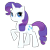 Size: 826x826 | Tagged: safe, artist:shira-hedgie, rarity, pony, unicorn, g4, 2012, female, looking sideways, mare, old art, raised hoof, simple background, smiling, solo, transparent background