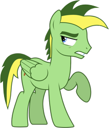 Size: 2619x3070 | Tagged: safe, artist:didgereethebrony, artist:emperor-anri, oc, oc:didgeree, pegasus, pony, base used, grumpy, high res, simple background, solo, trace, transparent background
