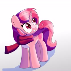 Size: 4096x4096 | Tagged: safe, artist:trackiesth, oc, oc only, unicorn, clothes, scarf, solo