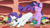 Size: 1920x1080 | Tagged: safe, screencap, rarity, twilight sparkle, pony, unicorn, g4, my little pony: friendship is magic, season 1, sonic rainboom (episode), 1080p, angry, book, bookshelf, butt, butt bump, butt smash, context is for the weak, duo, duo female, duo unicorn, eyes closed, female, mare, now go on, open mouth, out of context, plot, pushing, rump push, unicorn twilight