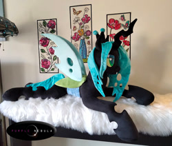 Size: 1022x867 | Tagged: safe, artist:purplenebulastudios, queen chrysalis, changeling, g4, irl, photo, plushie, solo
