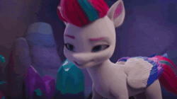 Size: 1280x716 | Tagged: safe, screencap, pipp petals, zipp storm, pegasus, pony, g5, my little pony: make your mark, my little pony: make your mark chapter 2, portrait of a princess, spoiler:g5, spoiler:my little pony: make your mark chapter 2, spoiler:mymc02e03, angry, animated, bickering, cave, crystal, faic, female, fight, flower, mare, ocean lily, royal sisters (g5), siblings, sisters, sound, upset, webm