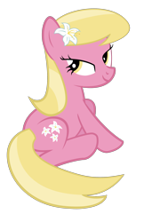 Size: 2000x3085 | Tagged: safe, artist:ispincharles, lily, lily valley, earth pony, pony, g4, female, flower, flower in hair, high res, mare, simple background, solo, transparent background, vector