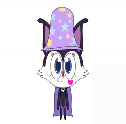 Size: 1280x1255 | Tagged: safe, artist:gamerdiana, rabbit, semi-anthro, accessory swap, animal, cape, clothes, cosplay, costume, ears, hat, jewelpet, luea, solo, the great and powerful, trixie's cape, trixie's hat