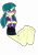 Size: 2500x3600 | Tagged: safe, artist:mixiepie, edit, juniper montage, human, equestria girls, equestria girls specials, g4, my little pony equestria girls: movie magic, barefoot, base used, clothes, crossed arms, feet, female, fetish, foot fetish, foot focus, glasses, high res, pigtails, simple background, skirt, smiling, soles, solo, toes, transparent background, vector