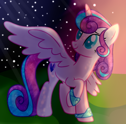 Size: 1244x1227 | Tagged: safe, artist:lilith1light, princess flurry heart, alicorn, pony, g4, base used, female, looking up, mare, older, older flurry heart, raised hoof