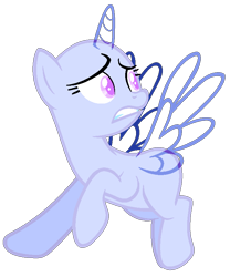 Size: 654x786 | Tagged: safe, artist:lilith1light, oc, oc only, alicorn, pony, g4, alicorn oc, base, female, horn, looking back, mare, simple background, solo, transparent background, transparent horn, transparent wings, wings, worried