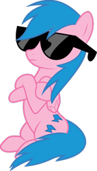 Size: 674x1185 | Tagged: safe, artist:foxyfell1337, firefly, pony, g1, g4, g1 to g4, generation leap, simple background, solo, sunglasses, transparent background