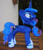 Size: 833x960 | Tagged: safe, artist:justiceofelements, princess luna, alicorn, pony, g4, ethereal mane, female, folded wings, irl, jewelry, mare, photo, plushie, regalia, slender, solo, standing, starry mane, starry tail, tail, thin, wings