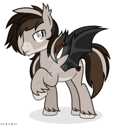 Size: 1920x2098 | Tagged: safe, artist:suramii, oc, oc only, oc:aries, bat pony, pony, deviantart watermark, male, obtrusive watermark, simple background, solo, stallion, transparent background, watermark