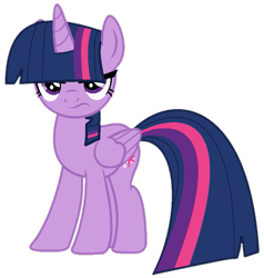 Size: 879x925 | Tagged: safe, artist:dreamybae, artist:twilyisbestpone, twilight sparkle, alicorn, pony, g4, base used, disappointed, female, frown, looking at you, mare, pegasus wings, simple background, solo, transparent background, twilight sparkle (alicorn), twilight sparkle is not amused, unamused, wings