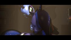 Size: 1920x1080 | Tagged: safe, artist:raptor1701, artist:raptornx01, nightmare moon, princess luna, alicorn, pony, g4, 3d, confrontation, dr jekyll and mr hyde, duo, embrace, hug, letterboxing, winghug, wings