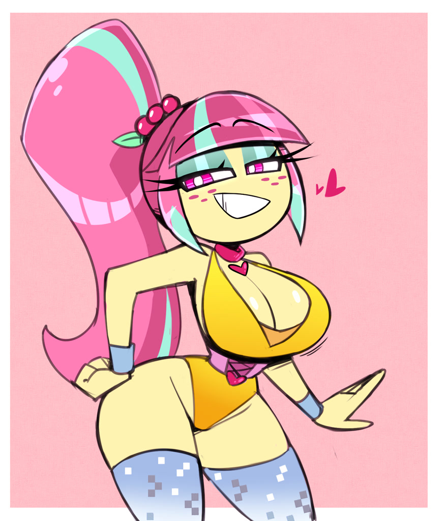 2966089 - suggestive, artist:nelljoestar, sour sweet, human, equestria gir...