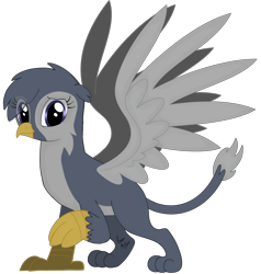 Size: 3381x3554 | Tagged: safe, artist:beesmeliss, oc, oc:georgina, griffon, female, high res, simple background, solo, transparent background