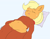 Size: 3387x2664 | Tagged: safe, artist:yelowcrom, applejack, earth pony, pony, semi-anthro, g4, arm hooves, belly button, clothes, cute, female, high res, jackabetes, mare, midriff, pajamas, sleeping, solo