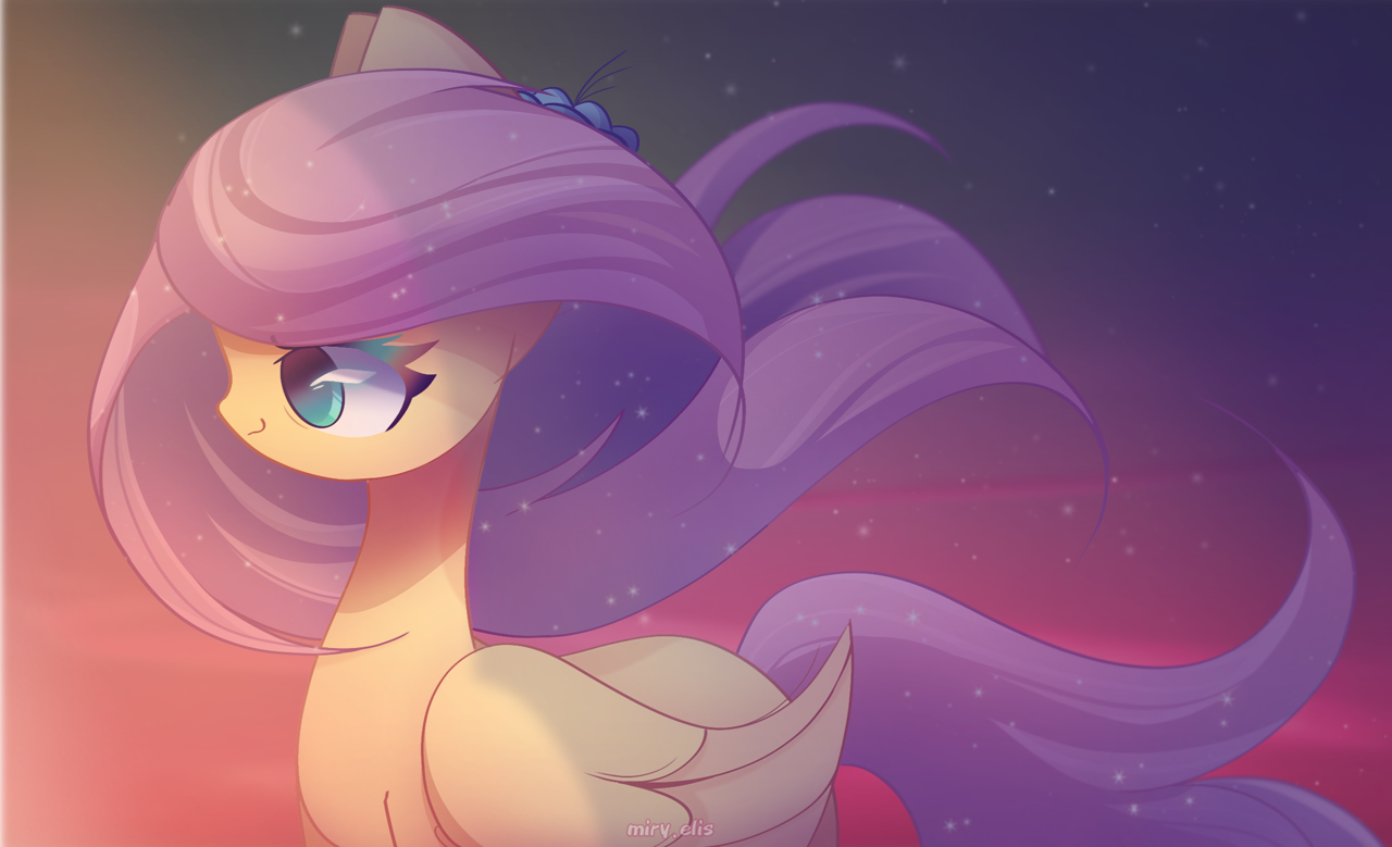 pegasus, pony, g4, cute, gradient background, long hair, shyabetes, smiling...