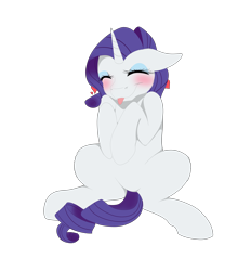 Size: 9000x9700 | Tagged: safe, artist:ginnythequeen, rarity, pony, unicorn, g4, :p, blushing, eyes closed, heart, simple background, sitting, solo, tongue out, transparent background