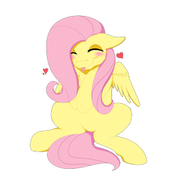 Size: 9000x9000 | Tagged: safe, artist:ginnythequeen, fluttershy, pegasus, pony, g4, :p, blushing, cute, heart, shyabetes, simple background, solo, tongue out, transparent background