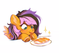 Size: 2048x1852 | Tagged: safe, artist:dearmary, part of a set, oc, oc only, pegasus, pony, commission, food, simple background, solo, sushi, white background, ych result