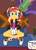 Size: 1080x1520 | Tagged: safe, alternate version, artist:thunderdasher07, derpibooru exclusive, sunset shimmer, human, equestria girls, equestria girls series, g4, game stream, spoiler:eqg series (season 2), 3/4 length sleeves, abdl, clothes, controller, converse, couch, diaper, diaper fetish, diaper package, female, fetish, gamer, gamer sunset, gaming, headphones, headset, jacket, leather, leather jacket, no pants, non-baby in diaper, open clothes, open jacket, pantsless, poster, shirt, shoes, show accurate, sitting, sneakers, socks, solo, sunset's apartment