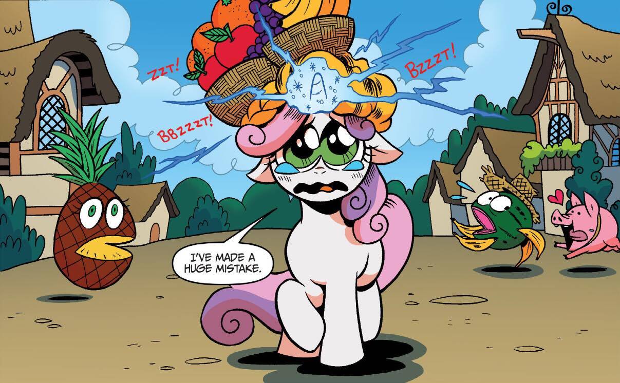 2966637 Safe Artist Brenda Hickey Idw Sweetie Belle Pig Pony